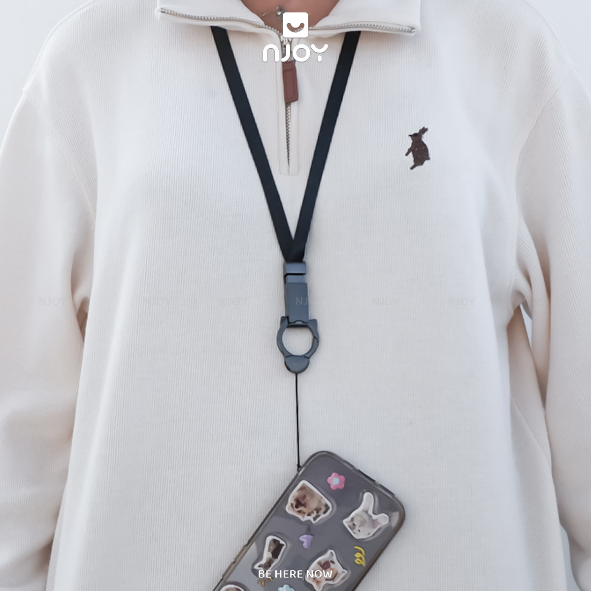 Dây Đeo Điện Thoại Thông Minh Hình Mèo Đen Tiện Thoại Cho Các Dòng Điện Thoại iPhone Samsung Xiaomi