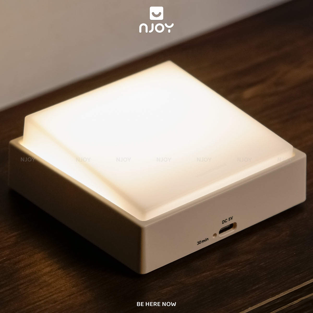 Đèn Ngủ Decor Tối Giản Để Bàn Hẹn Giờ Điều Chỉnh Sáng Kèm Miếng Dán Gắn Tường