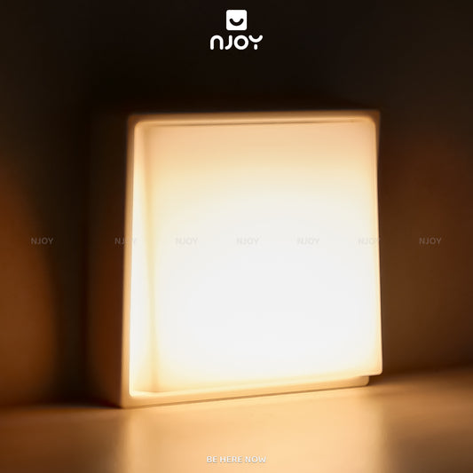 Đèn Ngủ Decor Tối Giản Để Bàn Hẹn Giờ Điều Chỉnh Sáng Kèm Miếng Dán Gắn Tường