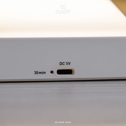 Đèn Ngủ Decor Tối Giản Để Bàn Hẹn Giờ Điều Chỉnh Sáng Kèm Miếng Dán Gắn Tường