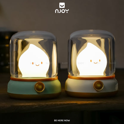 Đèn Ngủ Trang Trí Decor Phòng Ngủ Bàn Làm Việc Quà Sinh Nhật Ngọn Lửa Cute Dễ Thương