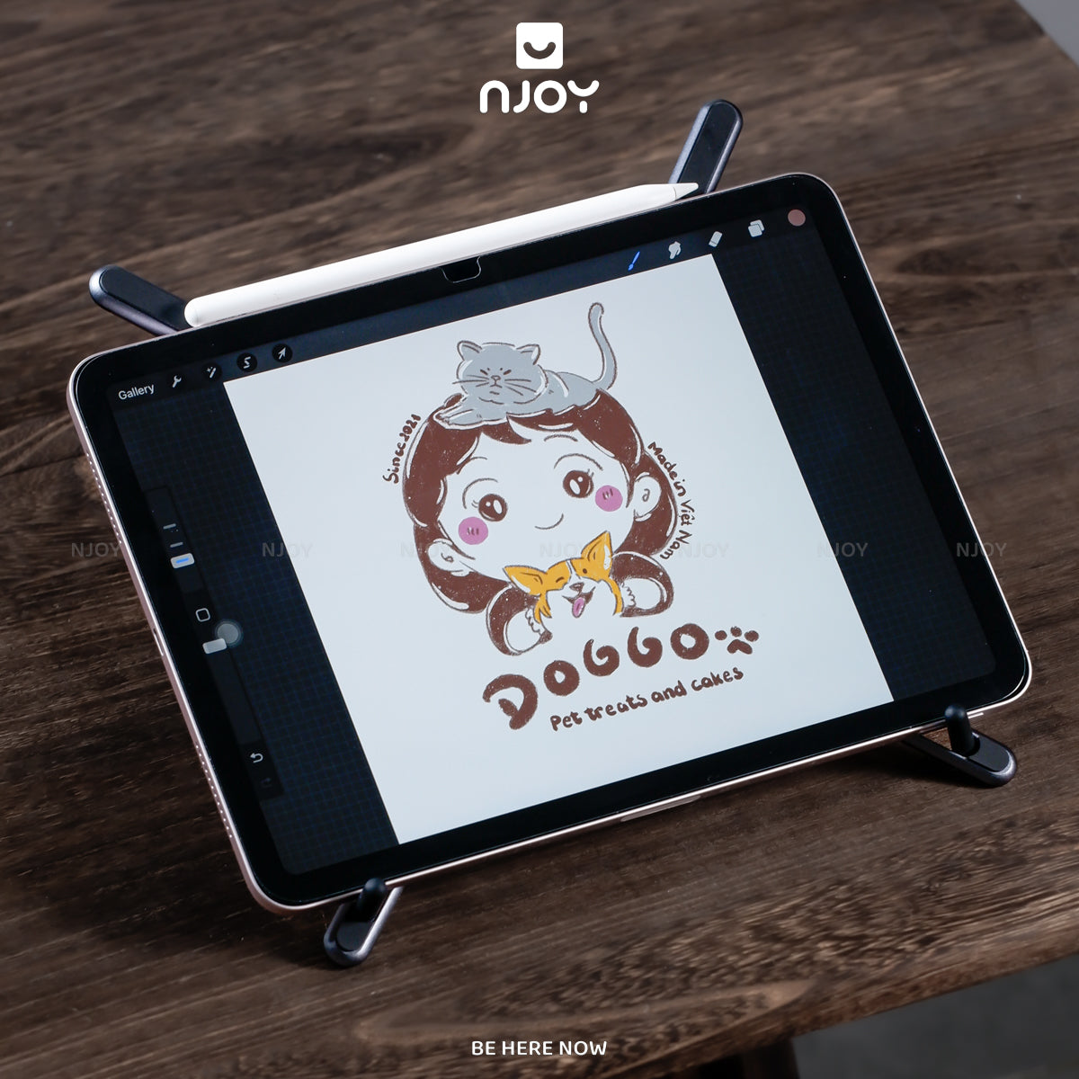 Giá Đỡ Đa Năng 3 in 1 Boneruy Cao Cấp Cho Điện Thoại iPhone Tablet iPad Laptop Macbook