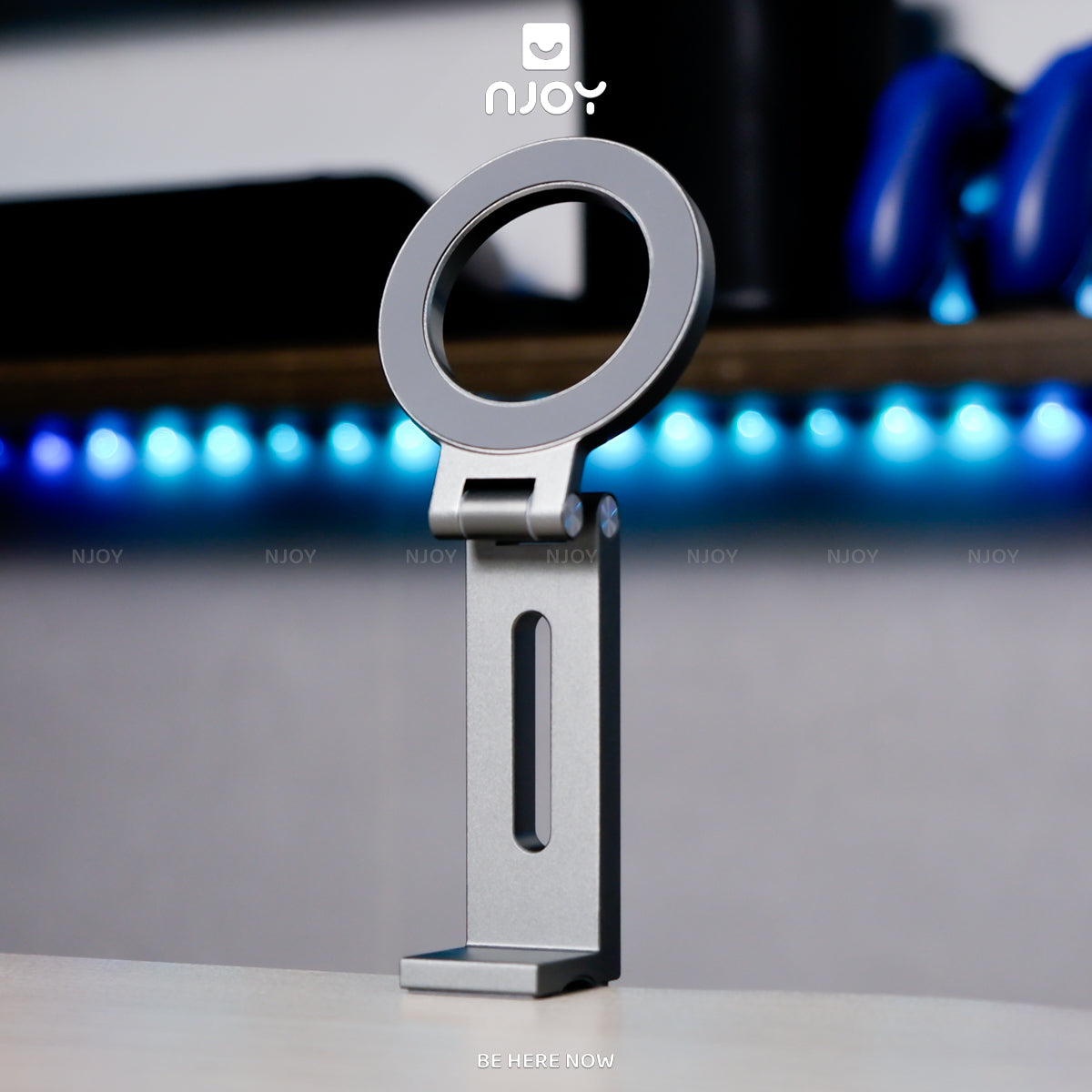 Giá Đỡ Điện Thoại Gắn Bàn Boneruy E01 Hít Từ Tính Điều Chỉnh Độ Cao Hợp Kim Nhôm Cao Cấp Tiện Lợi