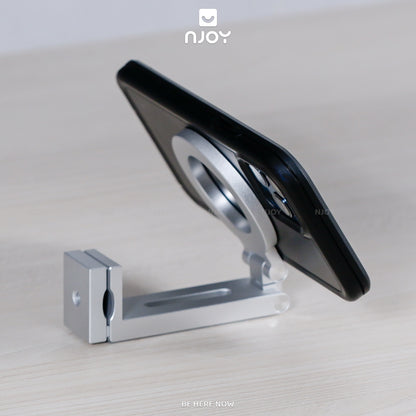 Giá Đỡ Điện Thoại Gắn Bàn Boneruy E01 Hít Từ Tính Điều Chỉnh Độ Cao Hợp Kim Nhôm Cao Cấp Tiện Lợi