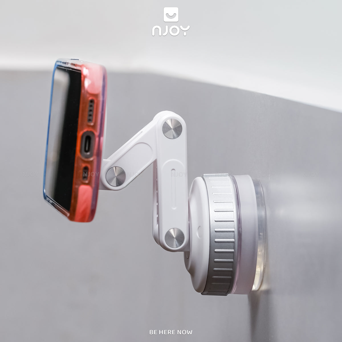 Giá Đỡ Điện Thoại Hít Ô Tô Tường Bàn Làm Việc Cao Cấp Nhỏ Gọn Xoay 360 Độ