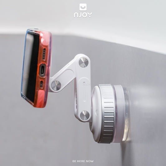 Giá Đỡ Điện Thoại Hít Ô Tô Tường Bàn Làm Việc Cao Cấp Nhỏ Gọn Xoay 360 Độ