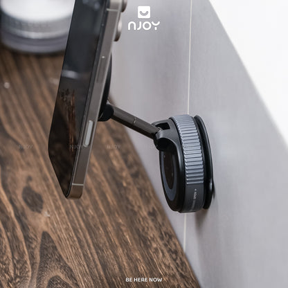 Giá Đỡ Điện Thoại Hít Chân Không Nhỏ Gọn Có Thể Gấp Gọn Cho Xe Hơi Ô Tô Bàn Làm Việc