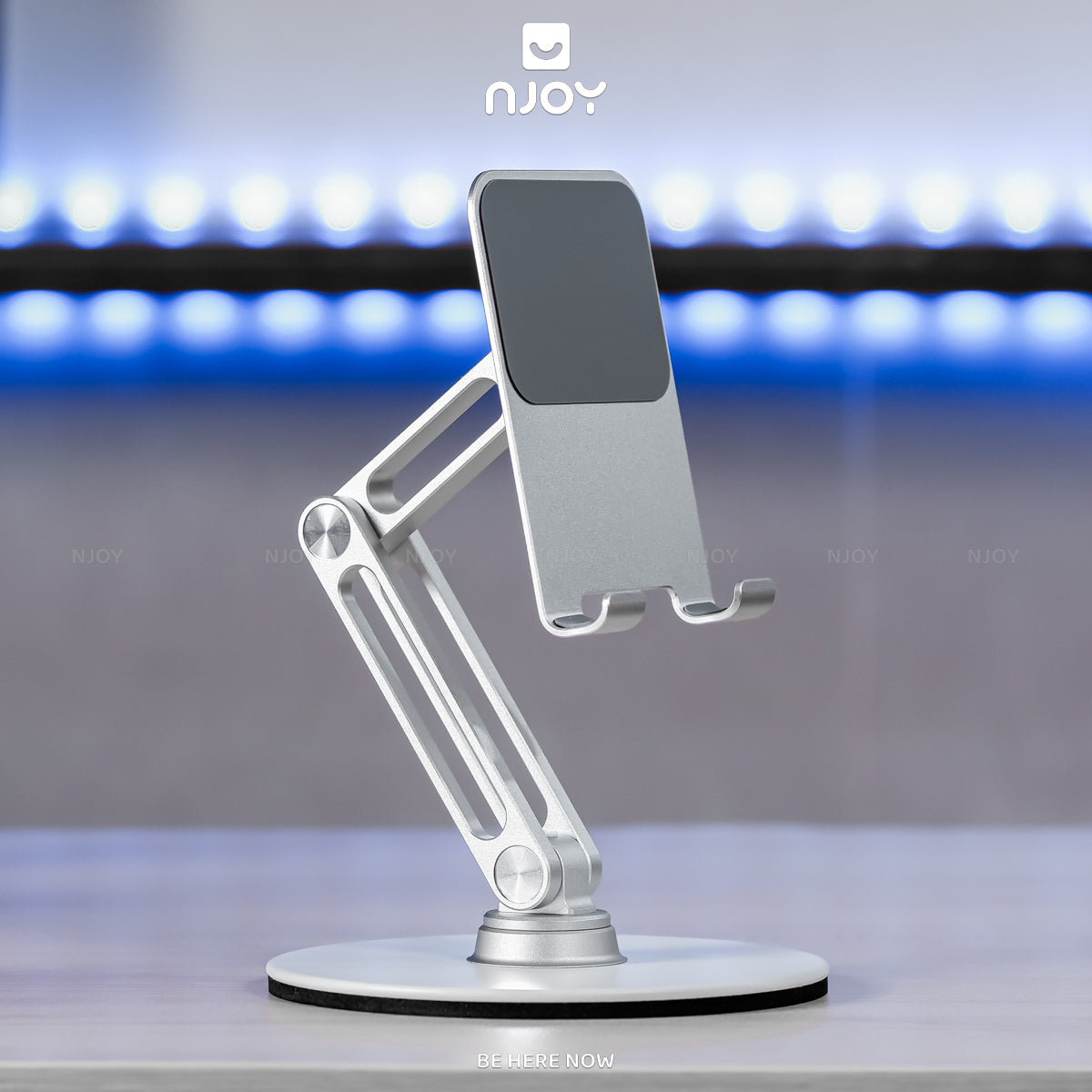 Giá Đỡ Điện Thoại Máy Tính Bảng Boneruy Để Bàn Xoay 360 Độ Điều Chỉnh Độ Cao Hợp Kim Nhôm Cao Cấp