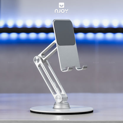 Giá Đỡ Điện Thoại Máy Tính Bảng Boneruy Để Bàn Xoay 360 Độ Điều Chỉnh Độ Cao Hợp Kim Nhôm Cao Cấp