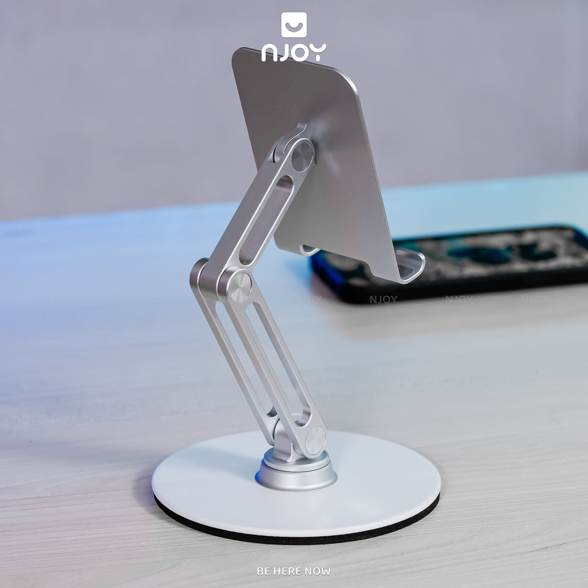 Giá Đỡ Điện Thoại Máy Tính Bảng Boneruy Để Bàn Xoay 360 Độ Điều Chỉnh Độ Cao Hợp Kim Nhôm Cao Cấp