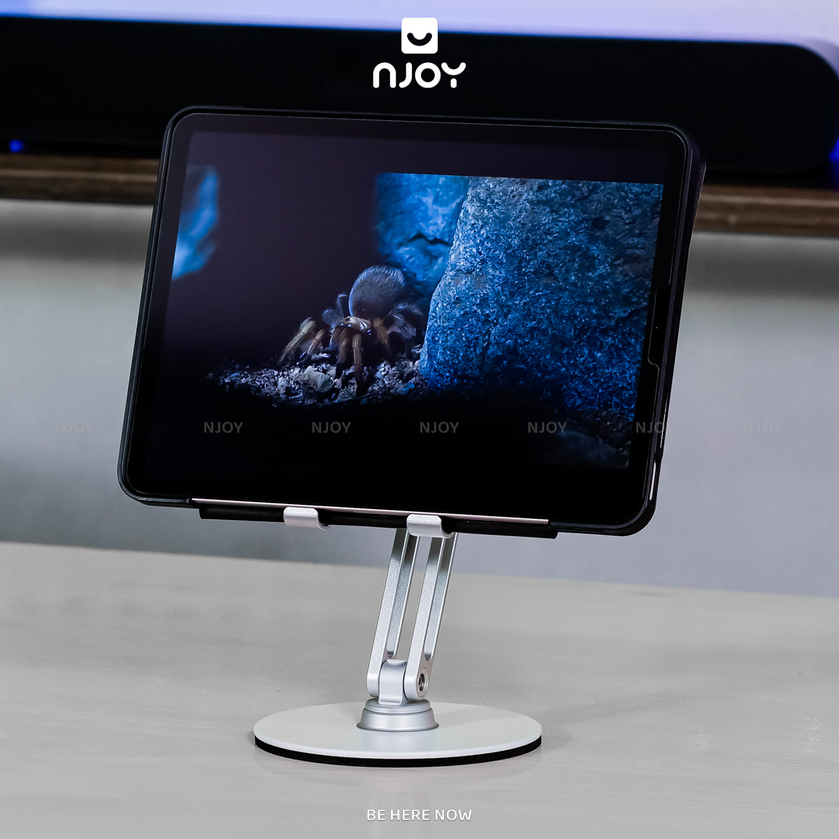 Giá Đỡ Điện Thoại Máy Tính Bảng Boneruy Để Bàn Xoay 360 Độ Điều Chỉnh Độ Cao Hợp Kim Nhôm Cao Cấp