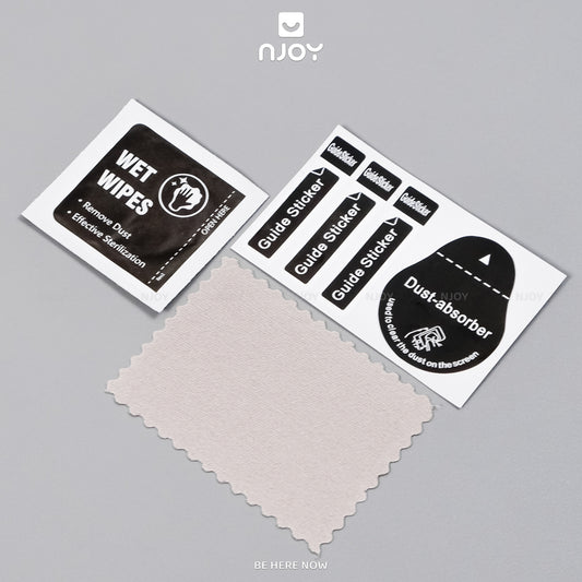 Bộ Khăn Lau Vệ Sinh Hỗ Trợ Dán Kính Cường Lực Điện Thoại iPhone Samsung