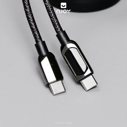 Cáp Sạc Nhanh Type C To Type C 20W 100W Có Đèn Led Cho Điện Thoại iPhone Laptop