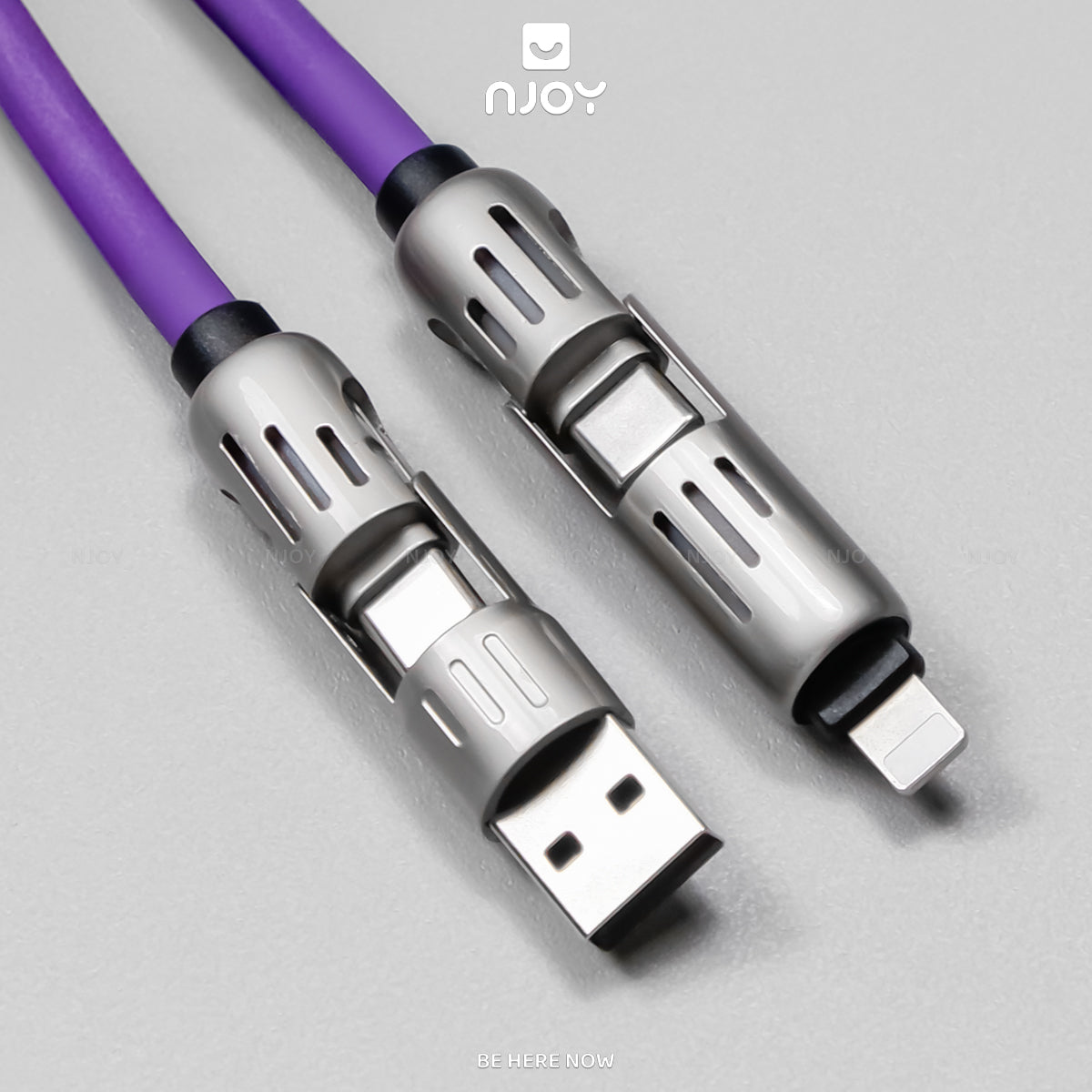 Cáp Sạc Nhanh Đa Năng 4 Trong 1 240W Vỏ Hợp Kim Nhôm Cho iPhone MacBook Laptop