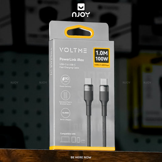 Dây Cáp Sạc Nhanh Voltme PD 100W Type To Type C Độ Dài 1M Cho Điện Thoại iPhone iPad Laptop Macbook