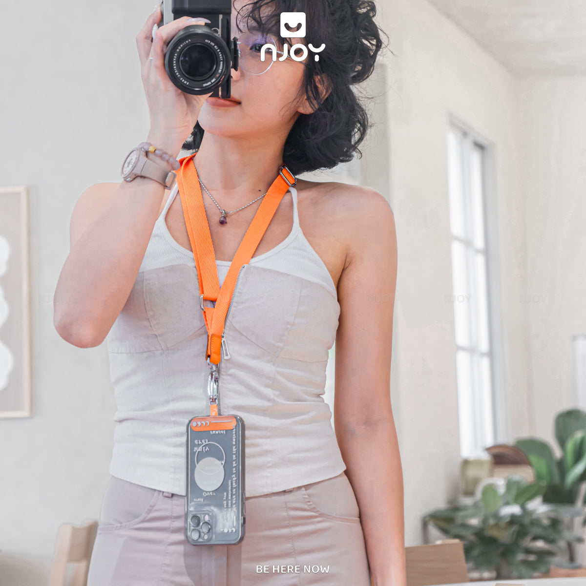 Dây Đeo Điện Thoại Chống Rơi Rớt Thất Lạc Dài 65cm Điều Chỉnh Kích Thước Canvas