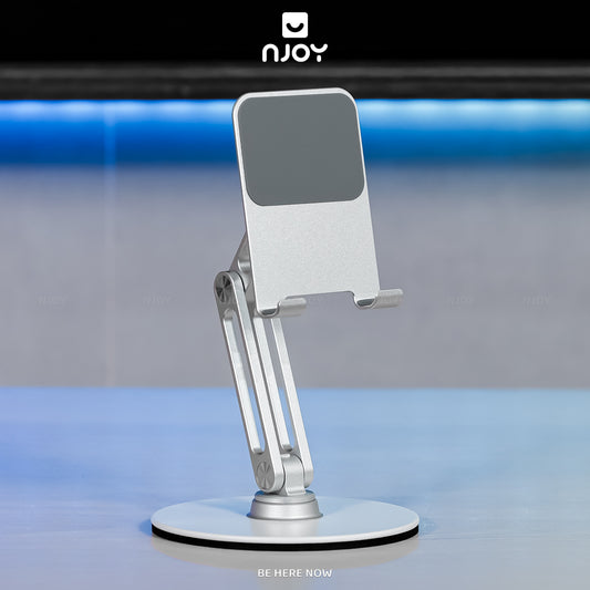 Giá Đỡ Điện Thoại Máy Tính Bảng Boneruy Để Bàn Xoay 360 Độ Điều Chỉnh Độ Cao Hợp Kim Nhôm Cao Cấp