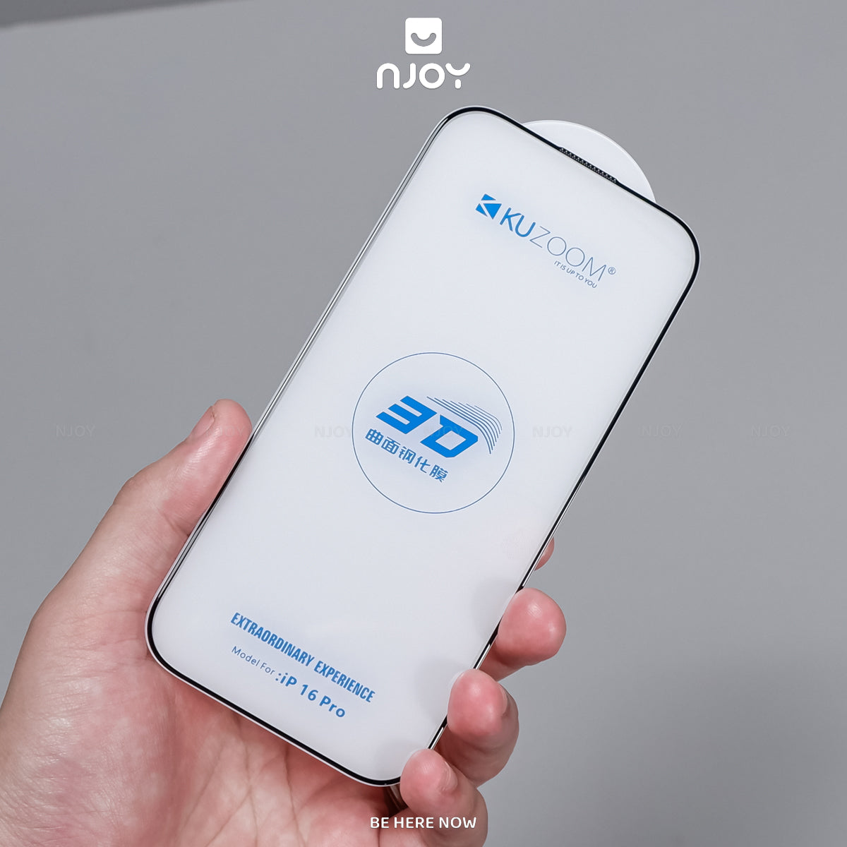 Kính Cường Lực Kuzoom Trong Suốt Không Lẹm Viền Cho Điện Thoại iPhone 17 Pro Max 16 15 14 13 12 11