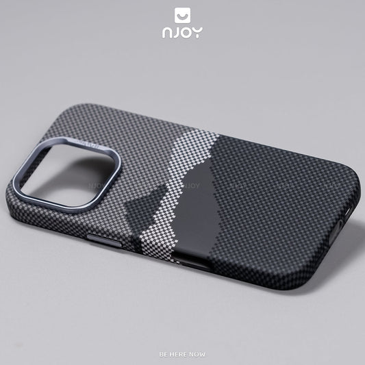 Ốp Carbon Magsafe Siêu Mỏng PC In Hình Núi Cho Điện THoại iPhone 17 Pro Max 16 15 14 13