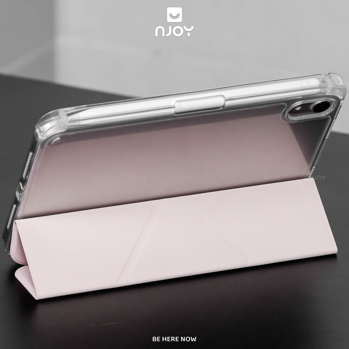 Bao Da Ốp Lưng iPad Trong Suốt Chống Sốc Mặt Lưng Gấp Gọn Chữ Y Có Khay Đựng Bút Apple Pencil