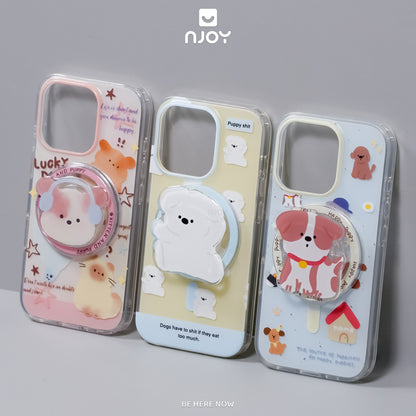 Ốp Magsafe In Hình Thú Cưng Mèo Chó Gấu Cho iPhone 17 Pro Max 16 15 14 13