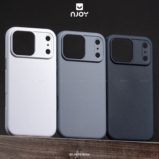 Ốp Nhám Nhựa Tái Chế Sạc Magsafe Nút Bấm Kim Loại Cho Điện Thoại iPhone 17 Pro Max 16 15