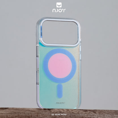 Ốp Phản Quang Magsafe Viền Trong Suốt Chống Trượt Cho Điện Thoại iPhone 17 Pro Max 16 15 14 13