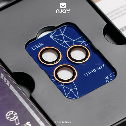 Cường Lực Camera URR Sapphire PVDSS 2 Tầng Cho iPhone 17 Pro Max 16 Pro Max 15 Pro Max 14 Pro Max 13 12