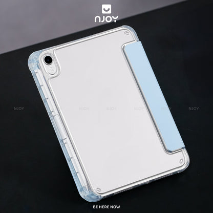 Ốp iPad Trong Suốt Chống Sốc Có Khay Đựng Bút Cho iPad Pro M4 M2 M1 Gen 11 10 Air 7 6 5 4 Mini 7 6