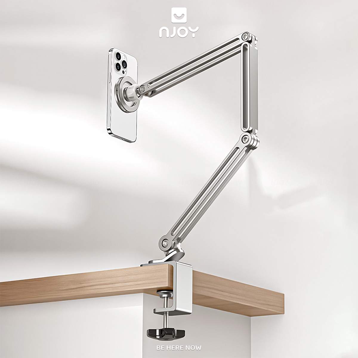 Giá Đỡ Điện Thoại Boneruy Z67 Hít Từ Tính Hợp Kim Nhôm Cao Cấp Độ Cao 50cm Xoay 360 Độ Ổn Định