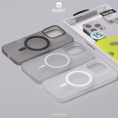 Ốp Nhám Siêu Mỏng SwitchEasy Chống Vân Tay PP Cho iPhone 17 Pro Max 16 15