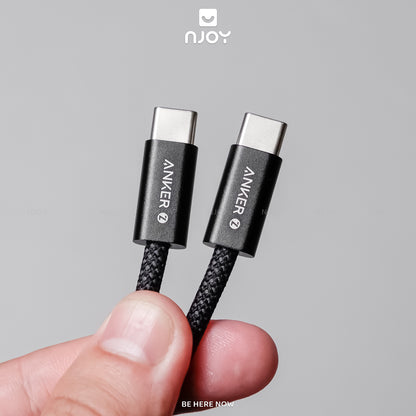 Cáp Sạc Nhanh 240W Anker Zolo Type C To Type C Cho Điện Thoại iPhone iPad Laptop Samsung