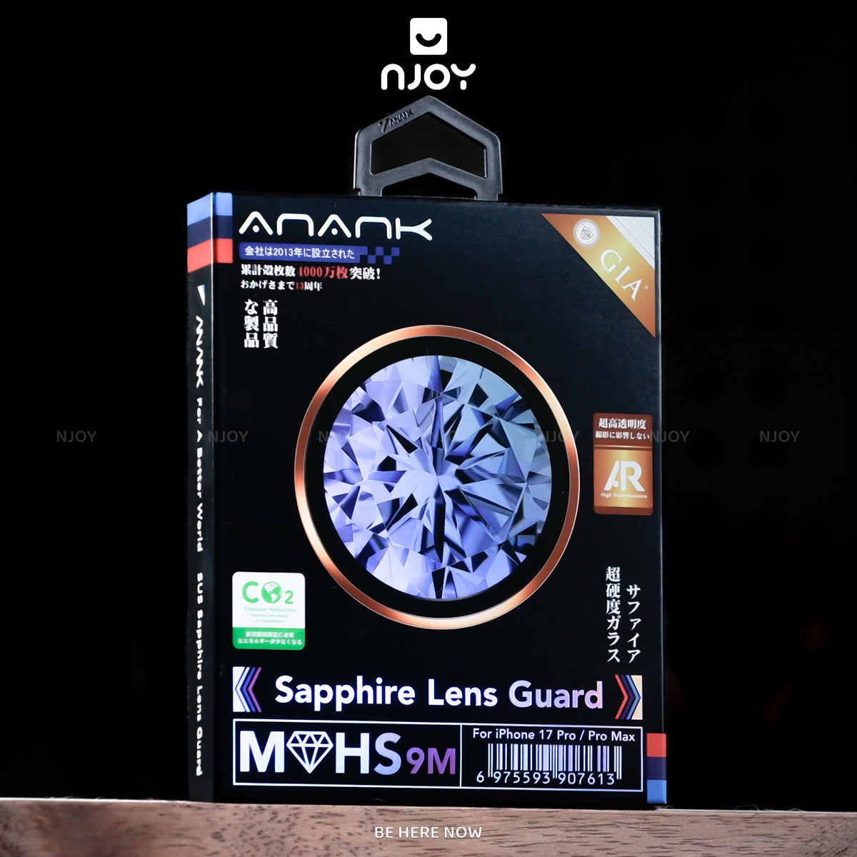 Cường Lực Camera Anank Sapphire Chuẩn GIA Cao Cấp Chống Xước Cho Điện Thoại iPhone 17 Pro Max