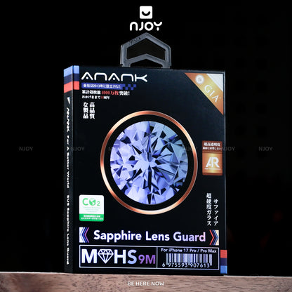 Cường Lực Camera Anank Sapphire Chuẩn GIA Cao Cấp Chống Xước Cho Điện Thoại iPhone 17 Pro Max