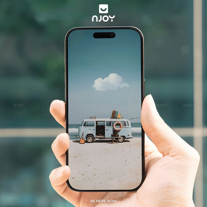 Kính Cường Lực Hoda Khung Tự Dán Chống Nhìn Trộm 3D Cho iPhone 17 Pro Max 16 15 14