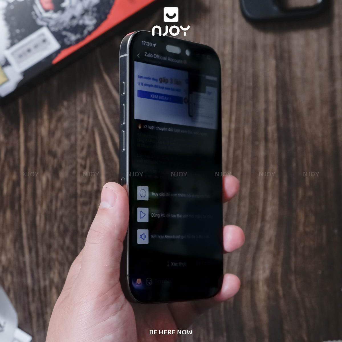 Kính Cường Lực Chống Trộm 360 Độ Kinkong Tự Dán Magic Box Cho Điện Thoại iPhone 18 Pro Max 17 16 15 14