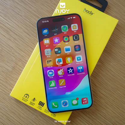 Kính Cường Lực Hoda Trong Suốt 2.5D Khung Tự Dán Cho iPhone 17 Pro Max 16 15 14