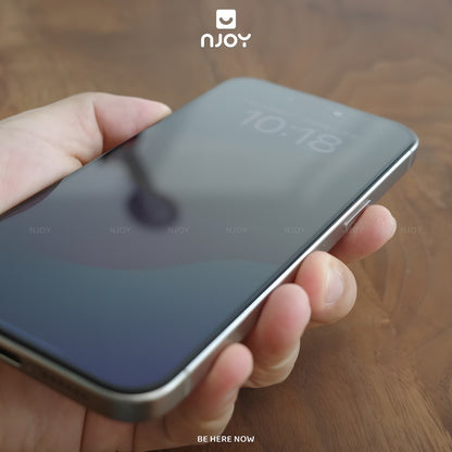 Kính Cường Lực Hoda Trong Suốt 2.5D Khung Tự Dán Cho iPhone 17 Pro Max 16 15 14