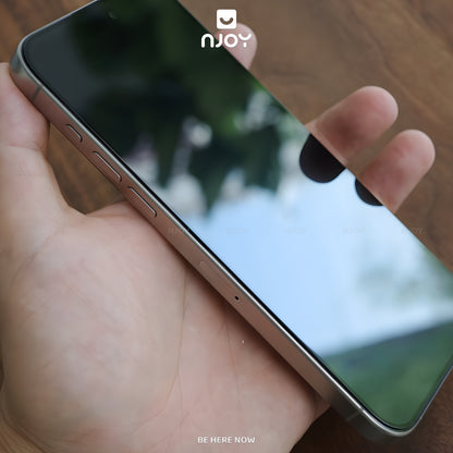 Kính Cường Lực Hoda Trong Suốt 2.5D Khung Tự Dán Cho iPhone 17 Pro Max 16 15 14