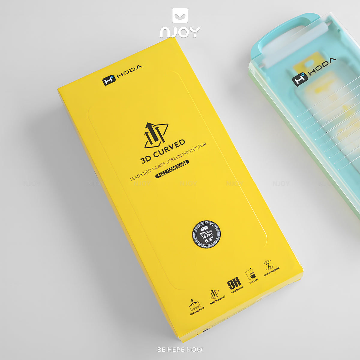 Kính Cường Lực Hoda Trong Suốt 3D Khung Tự Dán Cho iPhone 17 Pro Max 16 15