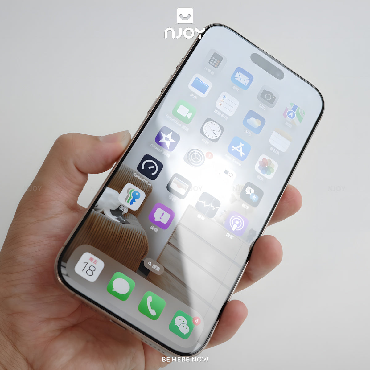 Kính Cường Lực Hoda Trong Suốt 3D Khung Tự Dán Cho iPhone 17 Pro Max 16 15