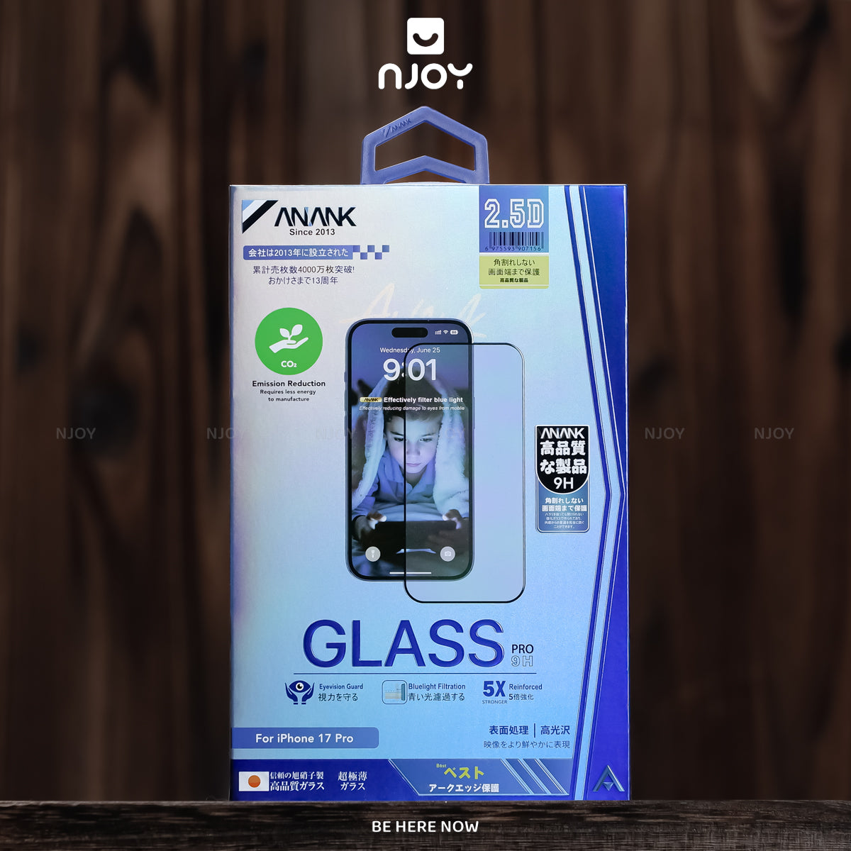 Kính Cường Lực Anank Chống Ánh Sáng Xanh 2.5D Cho iPhone 18 Pro Max 17 16 15 14 13 12