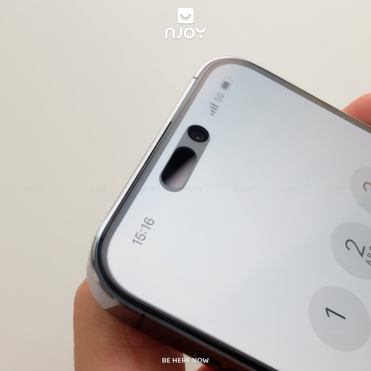 Kính Cường Lực Hoda 2.5D Chống Vân Tay Cao Cấp Khung Tự Dán Cho Điện Thoại iPhone 18 Pro Max 17 16 15