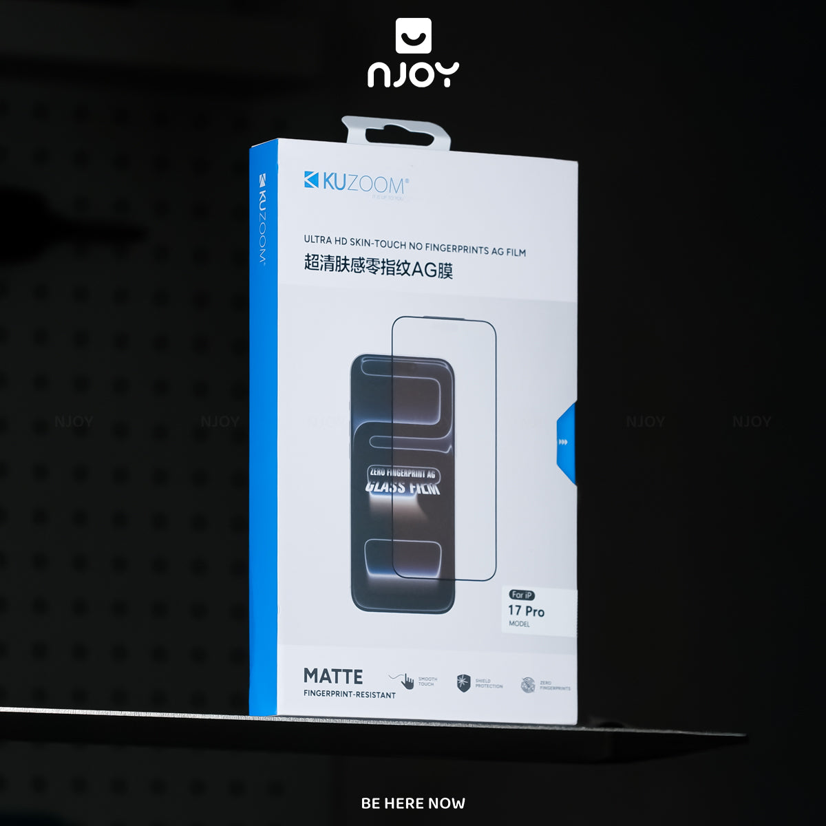Kính Kuzoom Trong Suốt Chống Trộm Chống Vân Tay Cho Điện Thoại iPhone 17 Pro Max 15 14 13 12 11