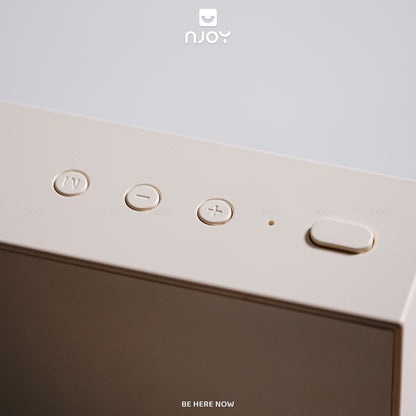 Loa Bluetooth Đĩa Than Xoay Mặt Trăng Retro Có Đèn Trang Trí Phòng Ngủ Để Bàn Quà Tặng