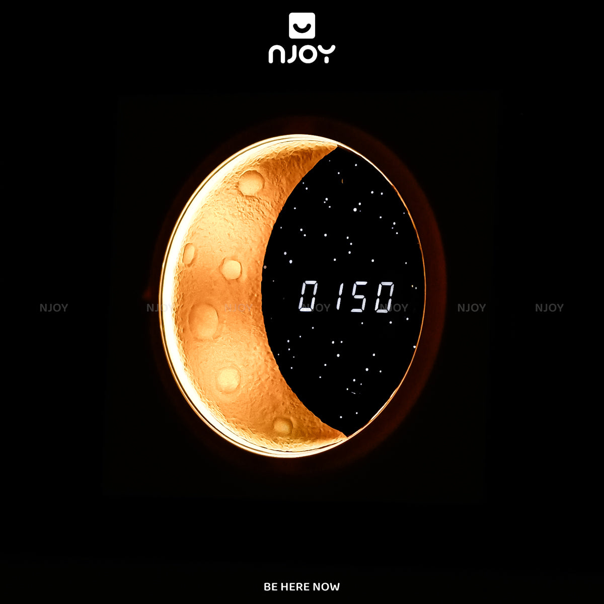 Loa Bluetooth Đĩa Than Xoay Mặt Trăng Retro Có Đèn Trang Trí Phòng Ngủ Để Bàn Quà Tặng