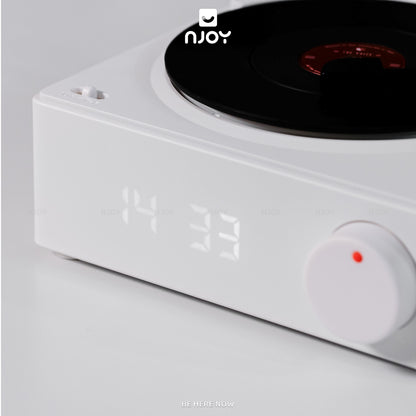 Loa Bluetooth Vintage Đĩa Than Xoay Trong Suốt Để Bàn Trang Trí Phòng Ngủ Quà Tặng
