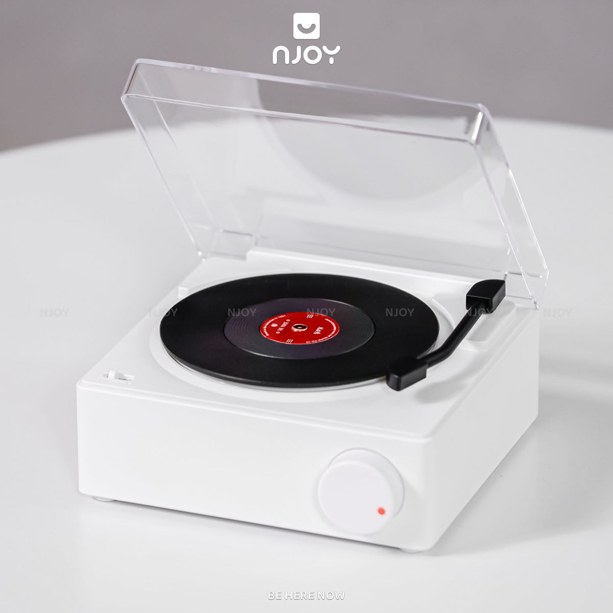 Loa Bluetooth Vintage Đĩa Than Xoay Trong Suốt Để Bàn Trang Trí Phòng Ngủ Quà Tặng