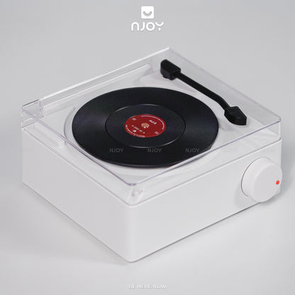 Loa Bluetooth Vintage Đĩa Than Xoay Trong Suốt Để Bàn Trang Trí Phòng Ngủ Quà Tặng