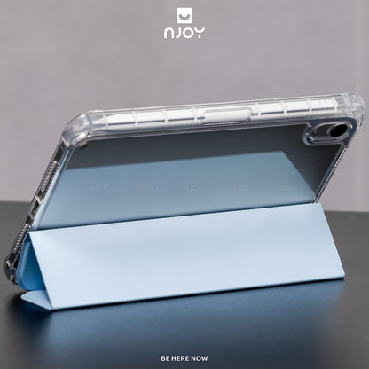 Ốp iPad Trong Suốt Chống Sốc Có Khay Đựng Bút Cho iPad Pro M4 M2 M1 Gen 11 10 Air 7 6 5 4 Mini 7 6